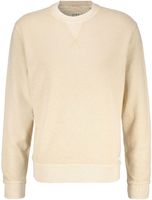 Garment-Dyed Structured Sweatshirt Beige