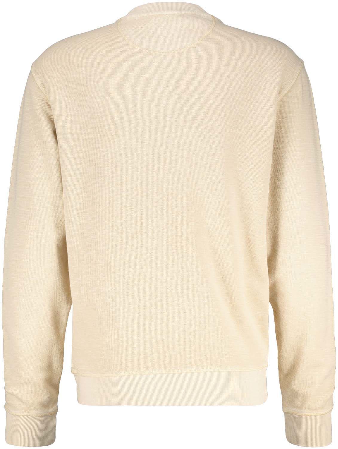Scotch & Soda Garment-Dyed Structured Sweatshirt Beige