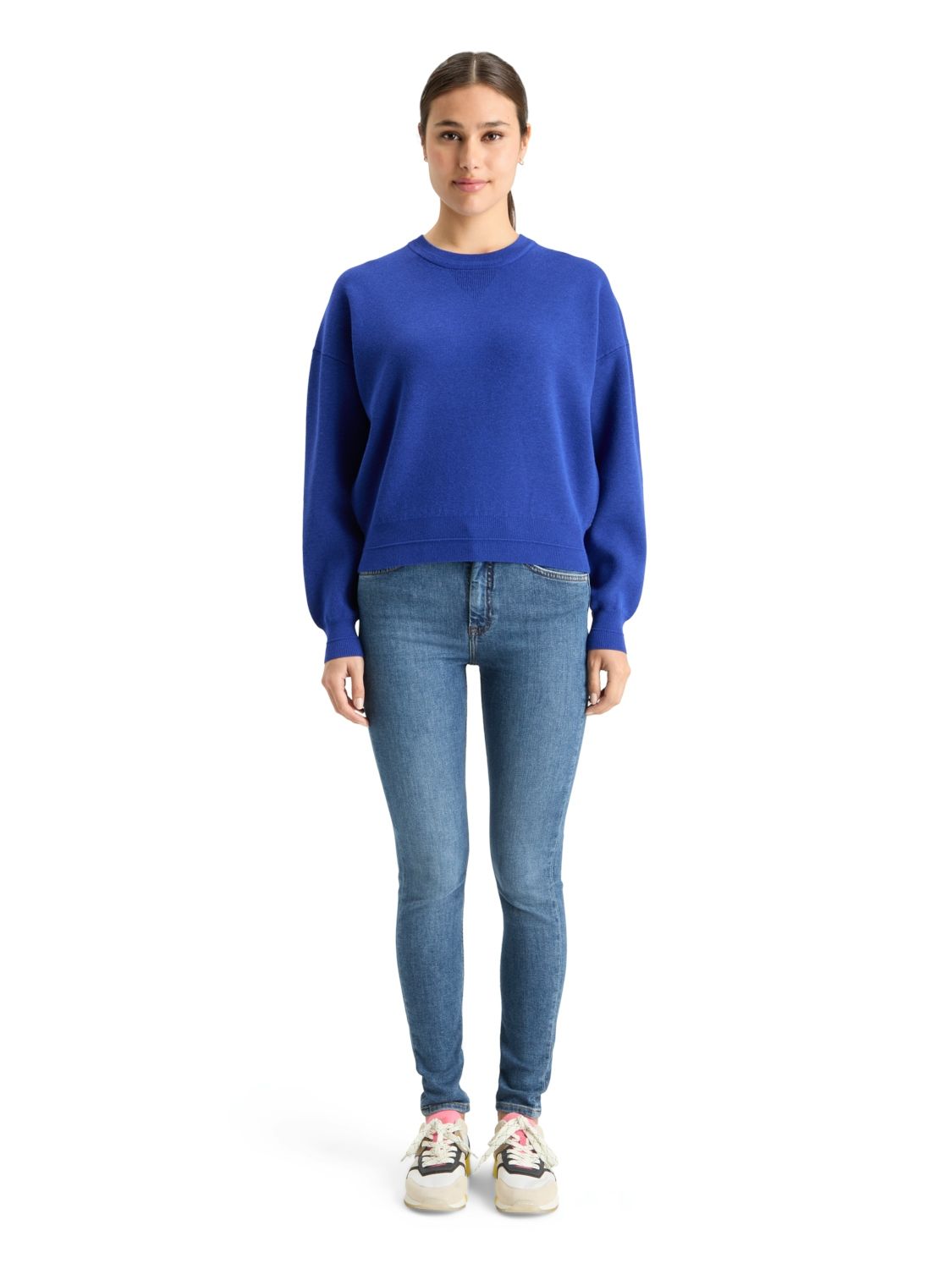 Scotch & Soda Gebreide Pullover Blauw