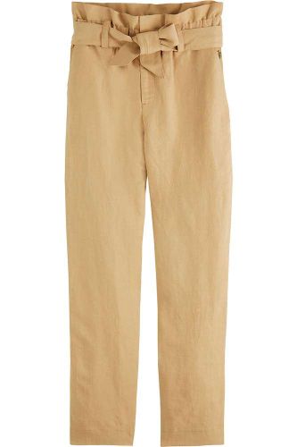 Scotch & Soda High-rise ankle-length pants with t Beige