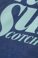 Garment-dye logo hoodie Blauw