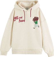 Oversized embroidered hoodie Wit