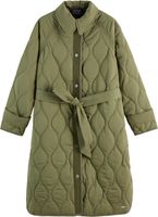 Parka Jas Onion Quilted Lang Groen