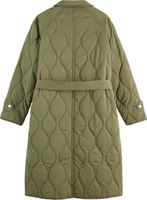 Parka Jas Onion Quilted Lang Groen