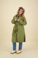 Parka Jas Onion Quilted Lang Groen