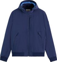 Hooded Colourblock Jacket Blauw