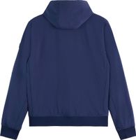 Hooded Colourblock Jacket Blauw