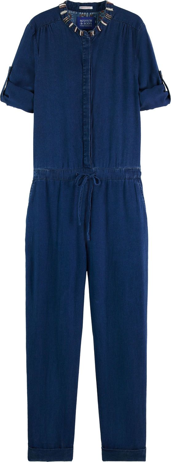 Scotch & Soda Jumpsuit Blauw 