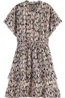 Easy fitted smocked mini dress Multi