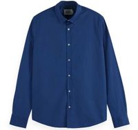 SEASONAL ESSENTIALS POPLIN SOLID SH Blauw