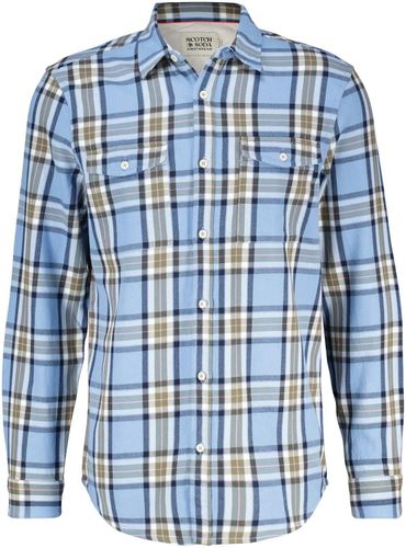 Scotch & Soda Overhemd YARN DYE FLANNEL CHECK Blauw