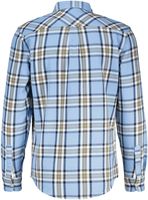 Overhemd YARN DYE FLANNEL CHECK Blauw