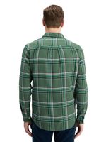 REGULAR FIT MULTICOLOURED FLANNEL C Groen