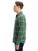 REGULAR FIT MULTICOLOURED FLANNEL C Groen