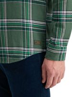 REGULAR FIT MULTICOLOURED FLANNEL C Groen