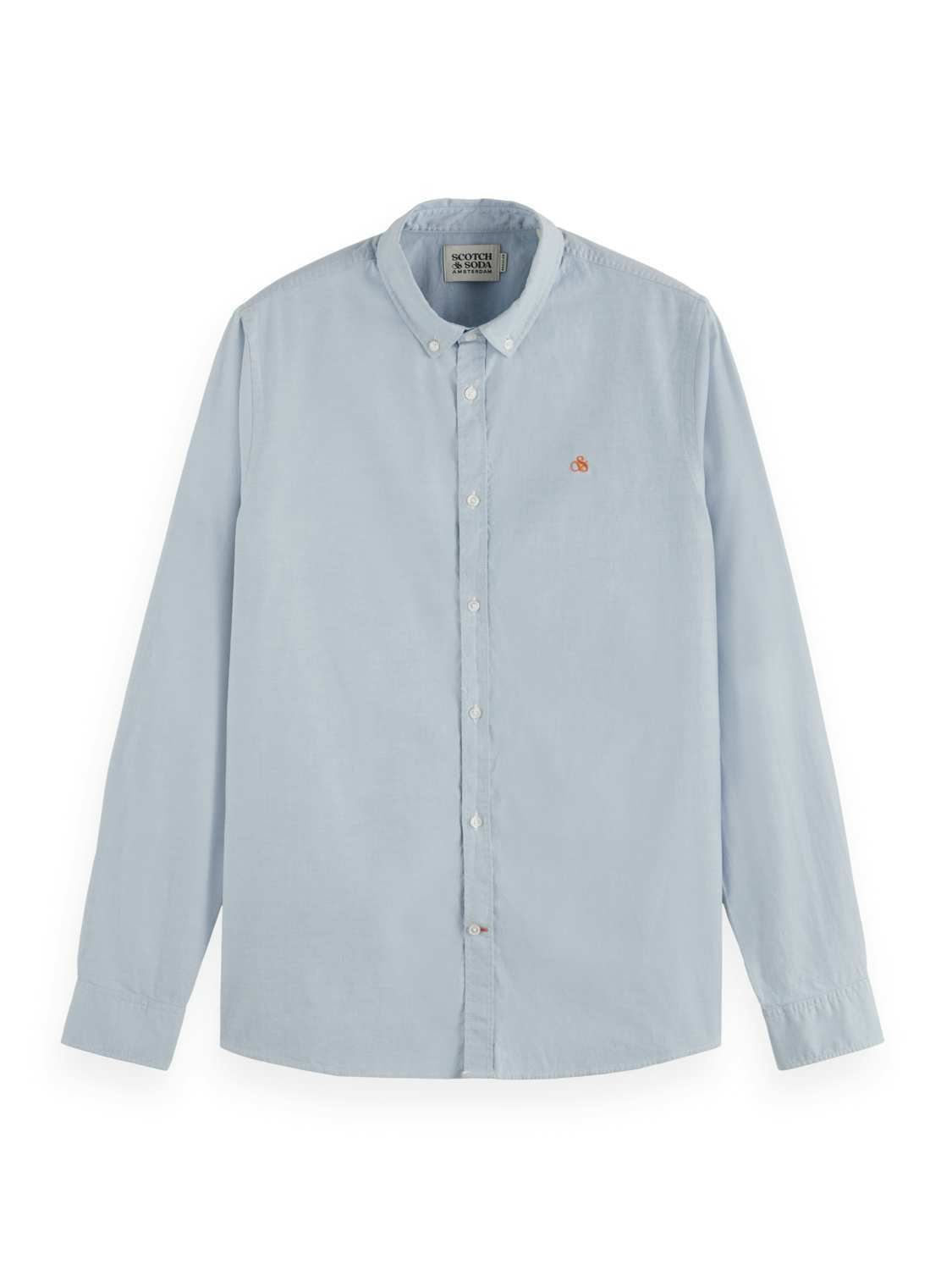 Scotch & Soda Overhemd Oxford Blauw