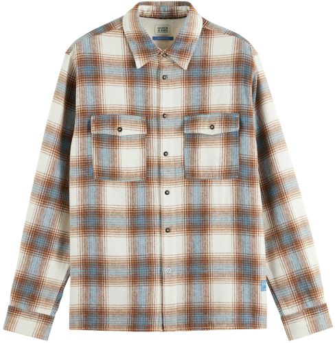 Scotch & Soda YARN DYE FLANNEL CHECK SHIRT Beige