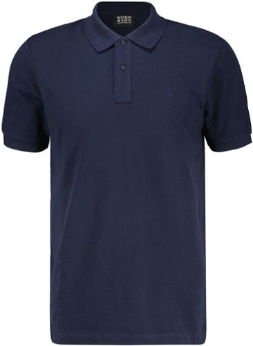 Scotch & Soda CORE - LOGO PIQUE POLO Blauw