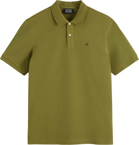 Scotch & Soda Polo Essential Pique Groen