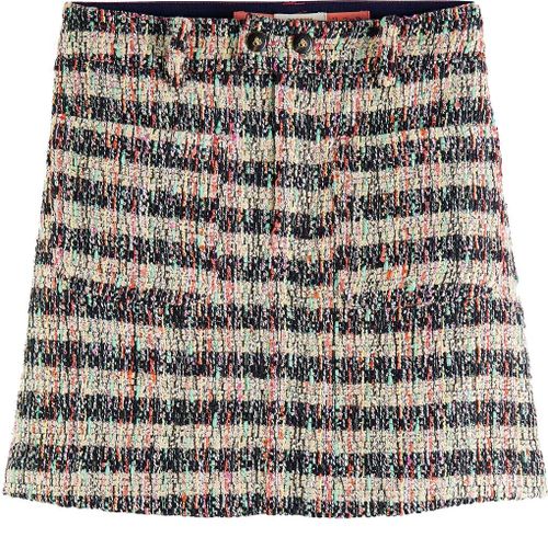 Scotch & Soda Short length skirt in special tweed Multi