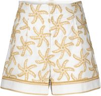 Starfish embroidered high-rise line Beige