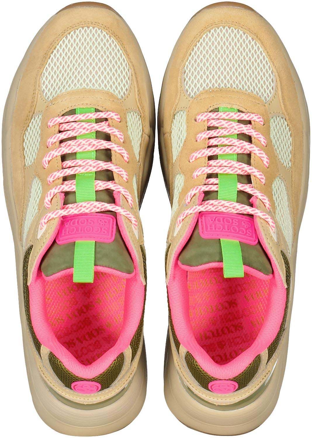 Scotch & Soda Sneakers Celest Bruin