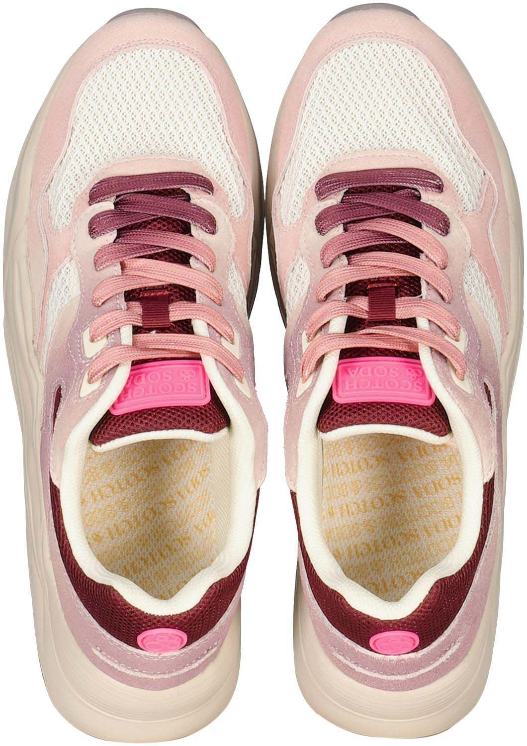 Scotch & Soda Sneakers Celest Roze