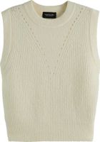 Fuzzy knitted slip-over Wit