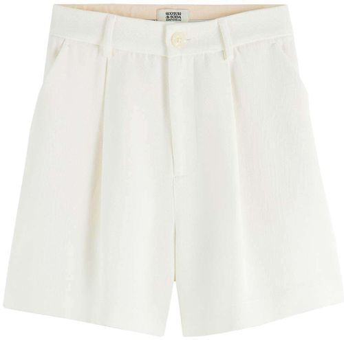 Scotch & Soda Structured tailored high-rise short Wit