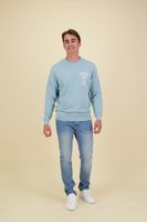 FRONT CHEST ARTWORK SWEATSHIRT Blauw