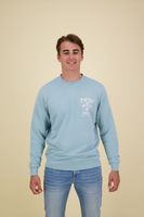 FRONT CHEST ARTWORK SWEATSHIRT Blauw