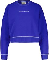 LOOSE FIT SWEATSHIRT WITH FLATLOCK Blauw