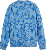 AOP Relaxed fit sweatshirt Blauw