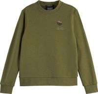 Regular fit crewneck sweater Groen
