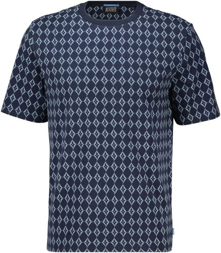 Scotch & Soda REGULAR FIT MINI ALL OVER PRINT T-S Blauw