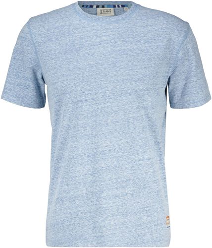 Scotch & Soda REGULAR FIT MELANGE T-SHIRT Blauw