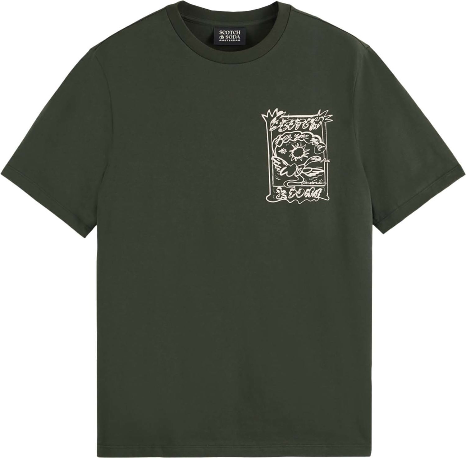 Scotch & Soda T-Shirt Groen