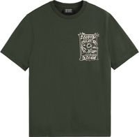 REGULAR FIT FRONT CHEST ARTWORK T-S Groen