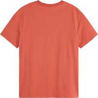 REGULAR FIT T-SHIRT WITH SMALL CHES Oranje