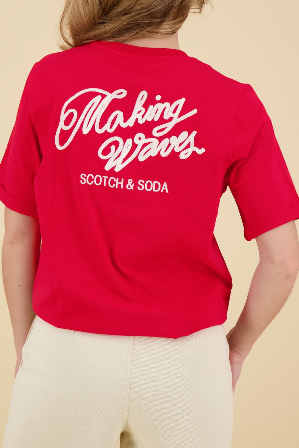 Scotch & Soda T-shirt Rood 