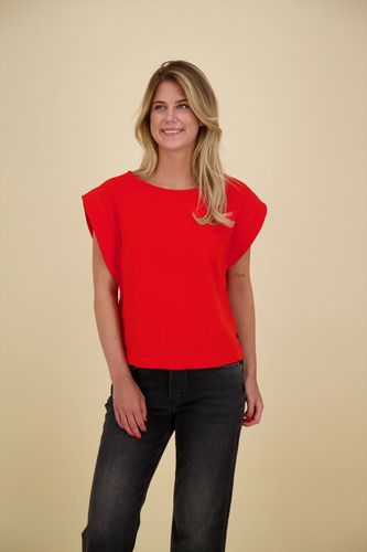 Scotch & Soda BOAT NECK T-SHIRT Rood