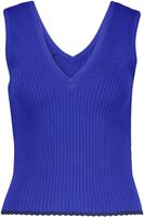 Tie back knitted tank Blauw
