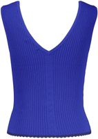 Tie back knitted tank Blauw
