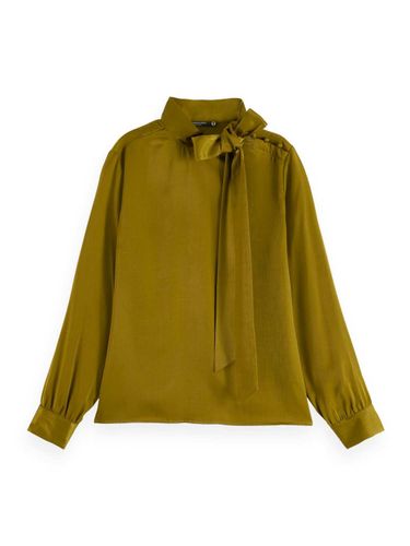 Scotch & Soda BOW NECK TOP Groen