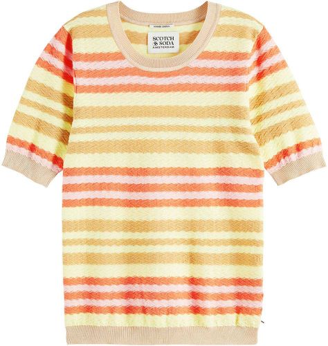 Scotch & Soda Special knitted short sleeve top Multi
