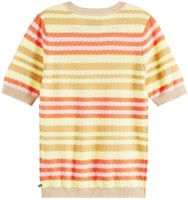 Special knitted short sleeve top Multi