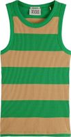 Cotton In Conversion striped racer Groen