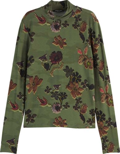 Scotch & Soda AOP LONG SLEEVE T-SHIRT Groen