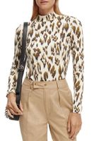 All-over print slim-fit long sleeve Multi