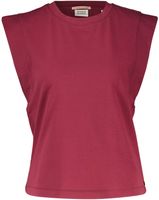 MERCERISED T-SHIRT WITH SHOULDER DE Rood